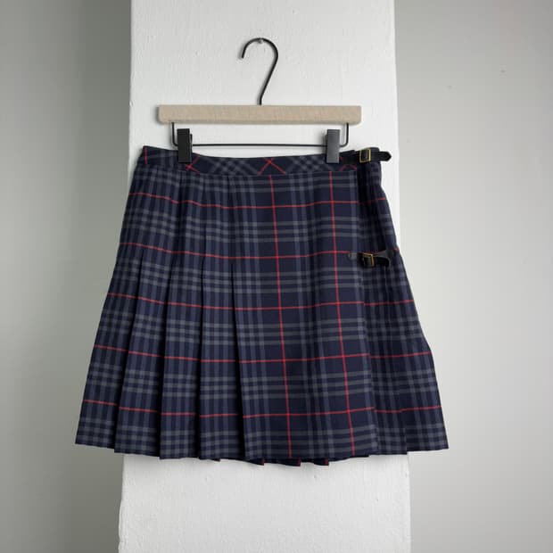 80-90sVintage Burberrys Nova Check Skirt