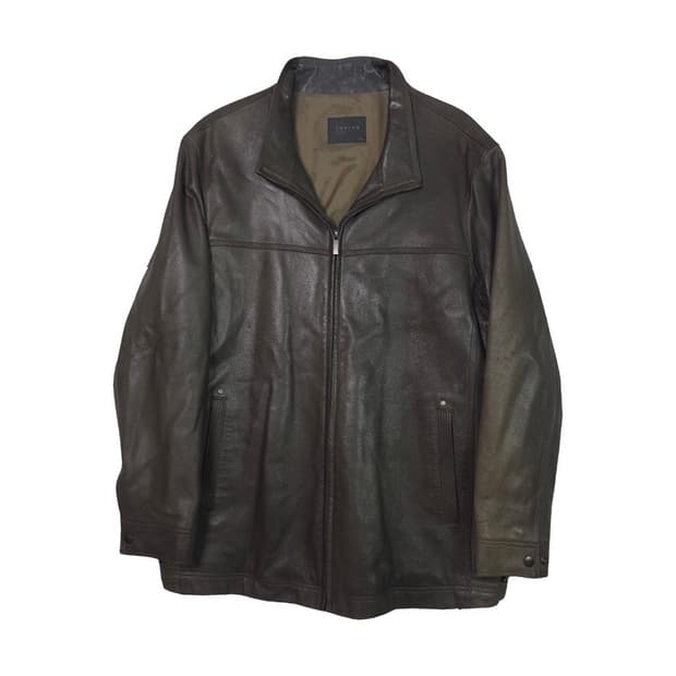 INDIAN 소가죽 브라운 레더자켓 L