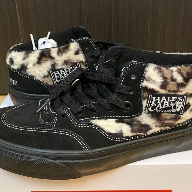 Supreme × Vans Leopard Half Cab
