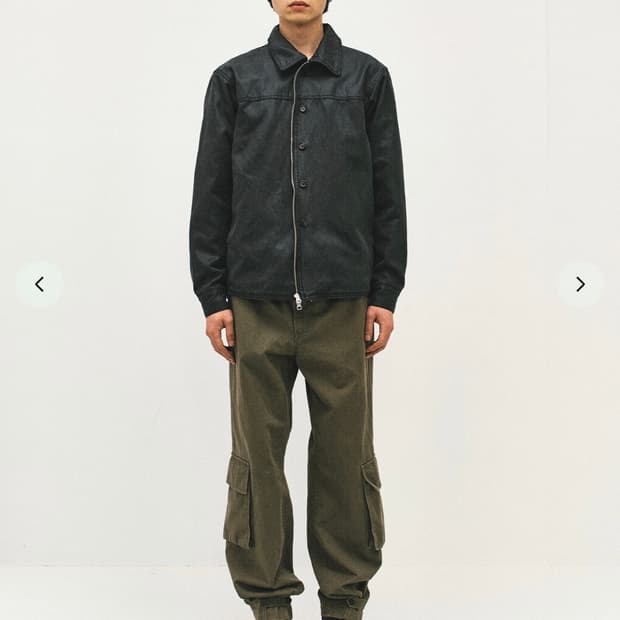 [M] 서피스에디션 버튼 셔츠 자켓 블랙