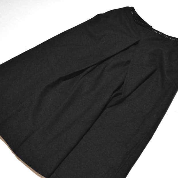 jil snader 2001 fw pleats wool skirt