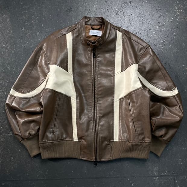 100 빈티지 레이싱 레더 자켓 