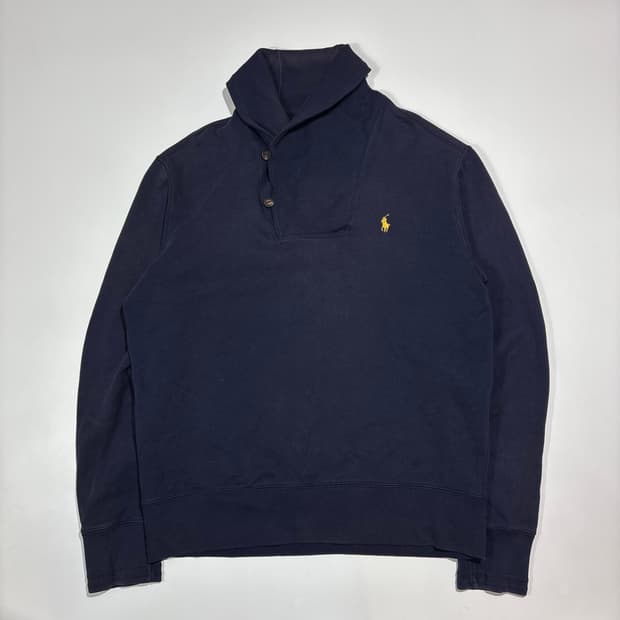 폴로랄프로렌 네이비 숄카라 맨투맨