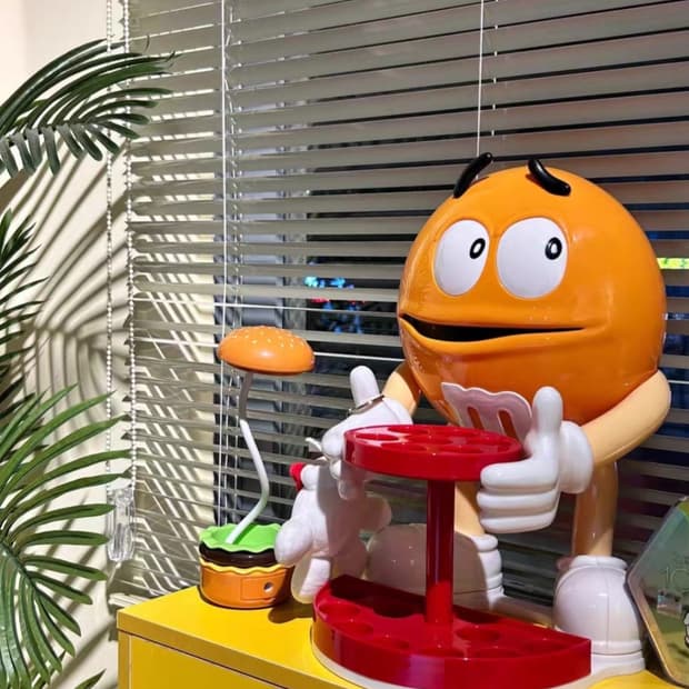 M&M's 피규어 엠앤엠즈 초콜릿 피규어 빈티지 선반 거치대 장식 피규어