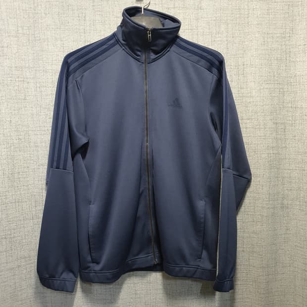 아디다스 먹색 삼선 오버핏 트랙탑 져지 