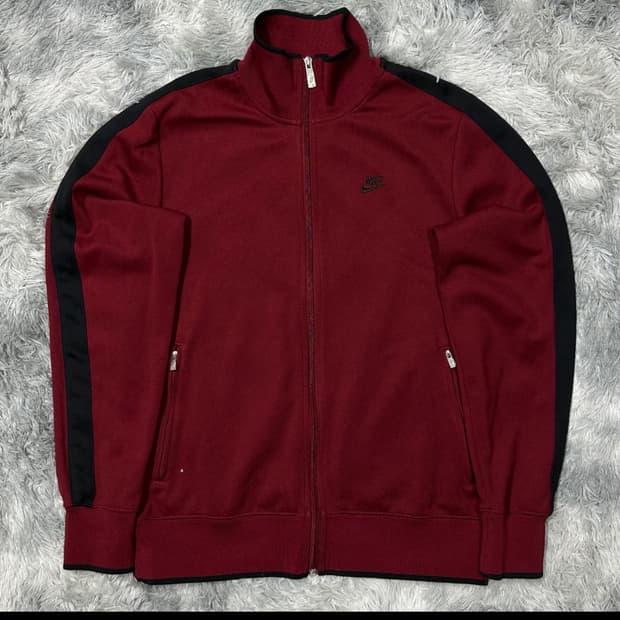 나이키 트랙탑/져지 버건디 L