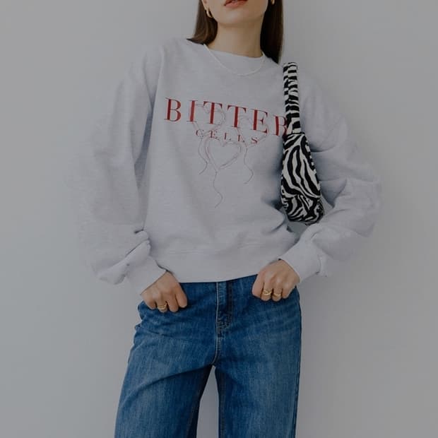 비터셀즈 하트벌룬 기모 맨투맨 1.5 size _ 여성