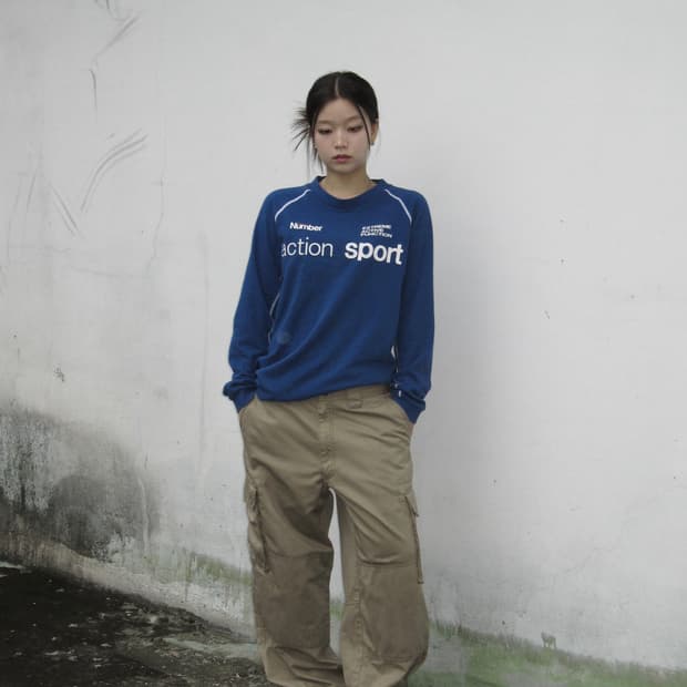 Action Sport 블루 티셔츠 