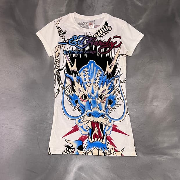  에드 하디 큐빅 프린팅 반팔티 y15989