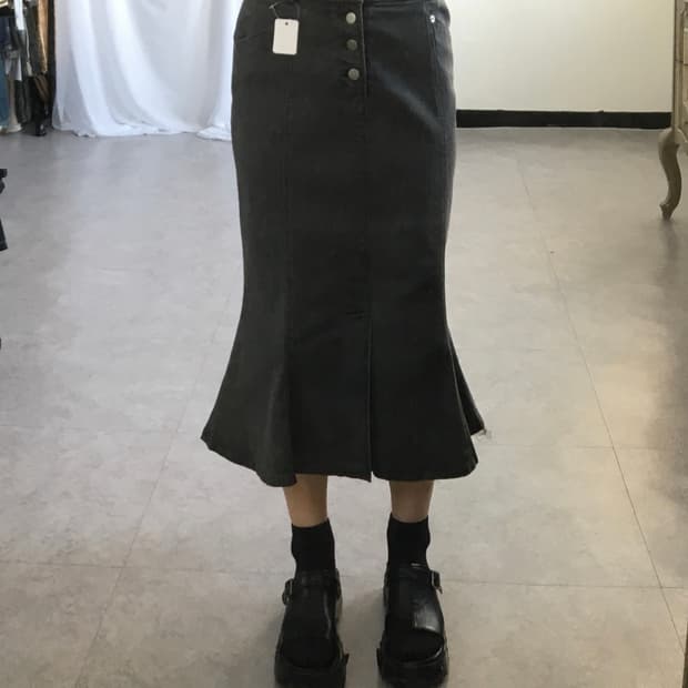 Flare long skirt