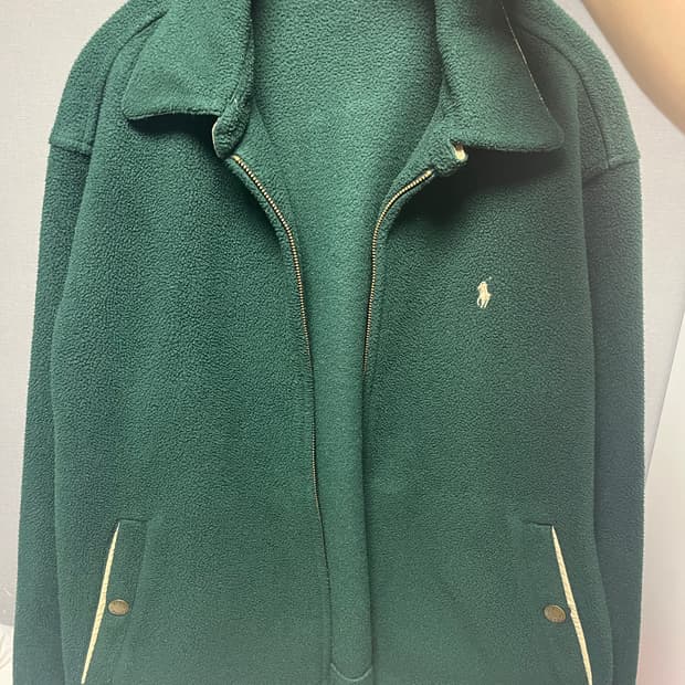 [M] 폴로 플리스 후리스 폴라텍 그린 자켓 팝니다.