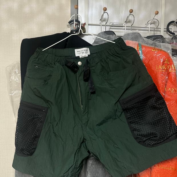 Ends and means 유틸리티 쇼츠 그린 L사이즈 