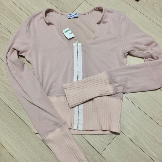 플리즈노팔로우 팝업 샘플 딸기우유 코르셋 탑 