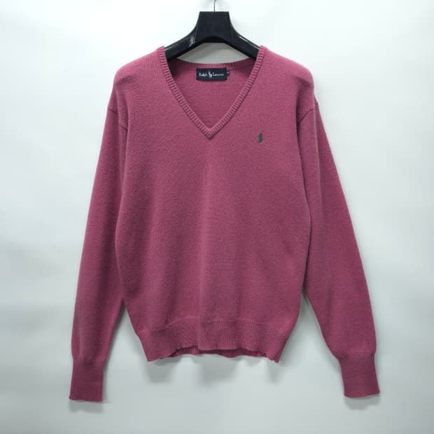 폴로랄프로렌 여성 재팬라인 브이넥 울100% 니트 (66~77)
