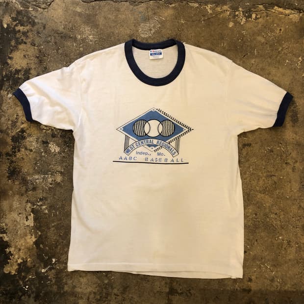 70s~90s Ringer T-shirt-L