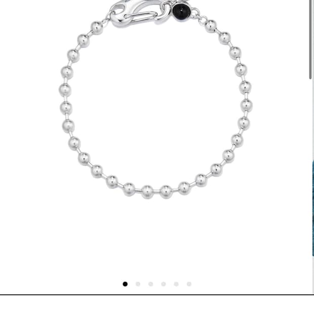 넘버링 볼체인 실버 팔찌