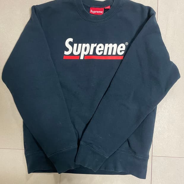 슈프림 언더라인 크루넥