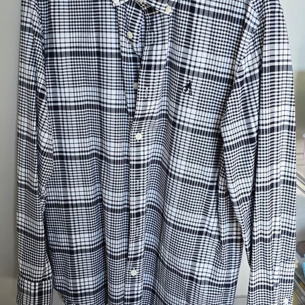빈폴 체크 셔츠 95 사이즈 팝니다