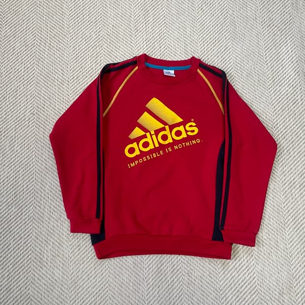 아디다스 로고 스웻셔츠 