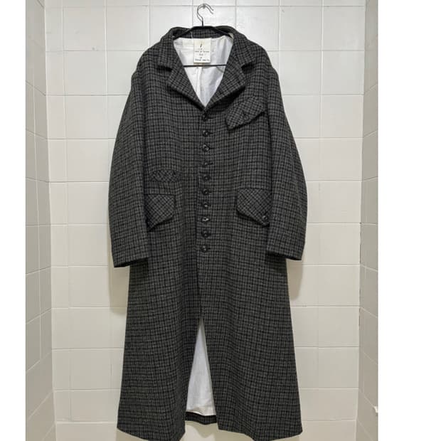 존 알렉산더 스켈튼 스코티쉬 트위드 롱 코트