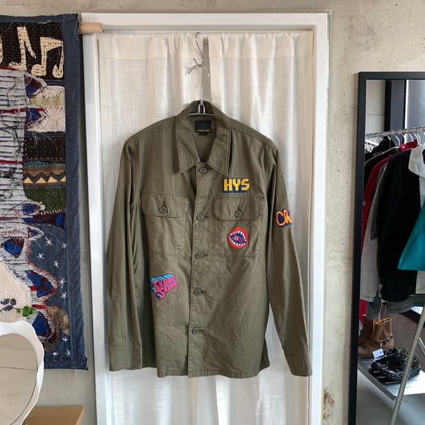 Hysteric glamour 히스테릭 글래머 패치워크 밀리터리 셔츠