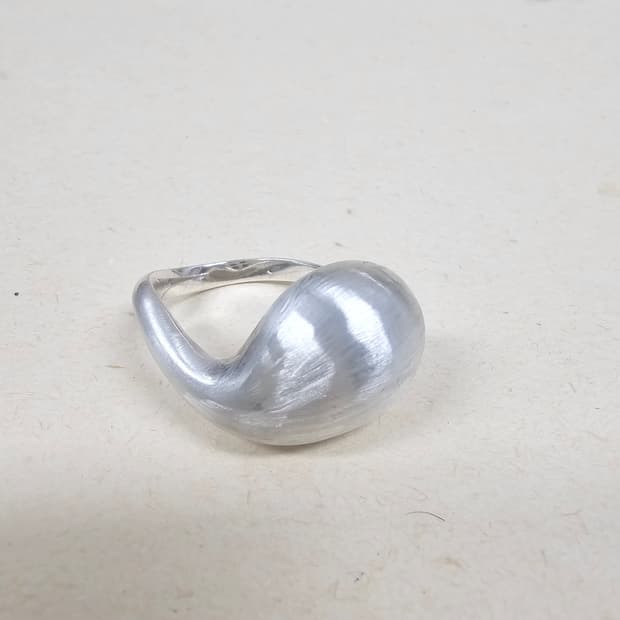 925silver 무광실버 오픈링 반지