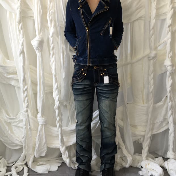 Denim rider jacket