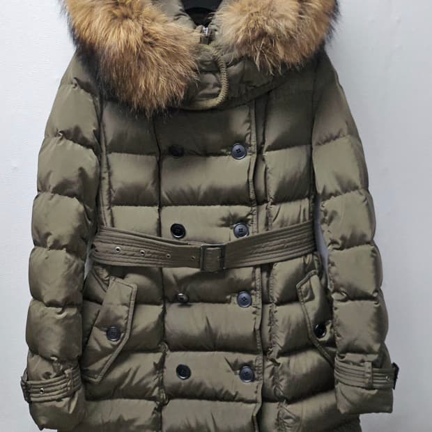 Kenneth  lady  카키 퍼 패딩 코트  55