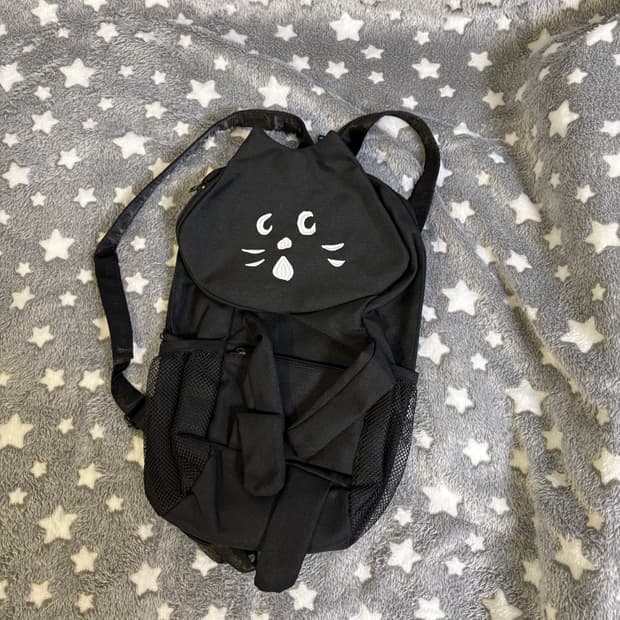 네넷냐 검은고양이 백팩 슬링백 일본 빈티지 가방 모리걸 y2k