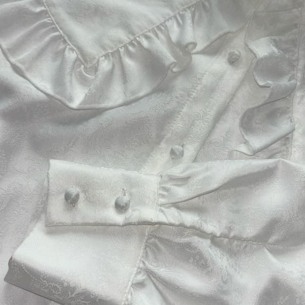 Whinny 차이나 카라 블라우스 