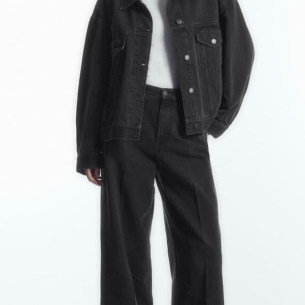 Cos 코스 팬츠 바지 TIDE 진 와이드 타이드 진 청바지 워시드블랙