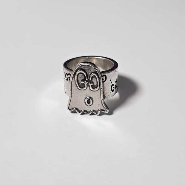 구찌 고스트링 실버 반지 19호