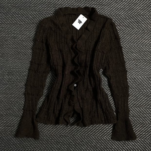 빈티지 우먼스 절개 디테일 가디건o 3976