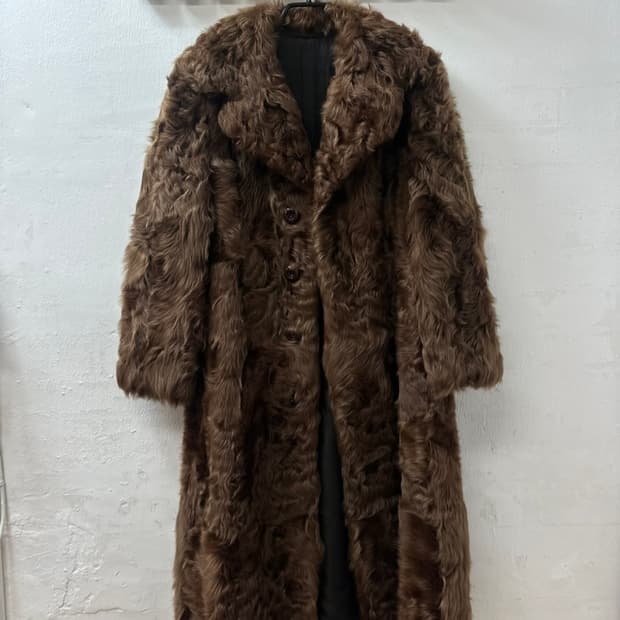 Real Shearling 100% 리얼 양털 롱 코트 