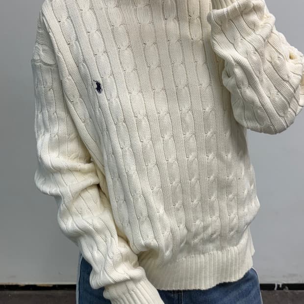 [M] 폴로골프 케이블 니트