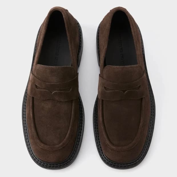 로맨틱무브 뉴 미니멀 스웨이드 로퍼(브라운)