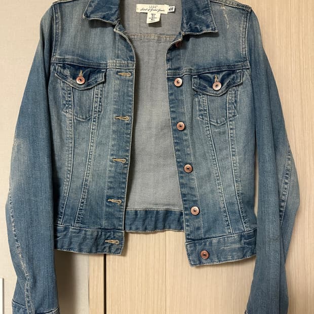 에이치엔엠 H&M 정핏 청자켓 