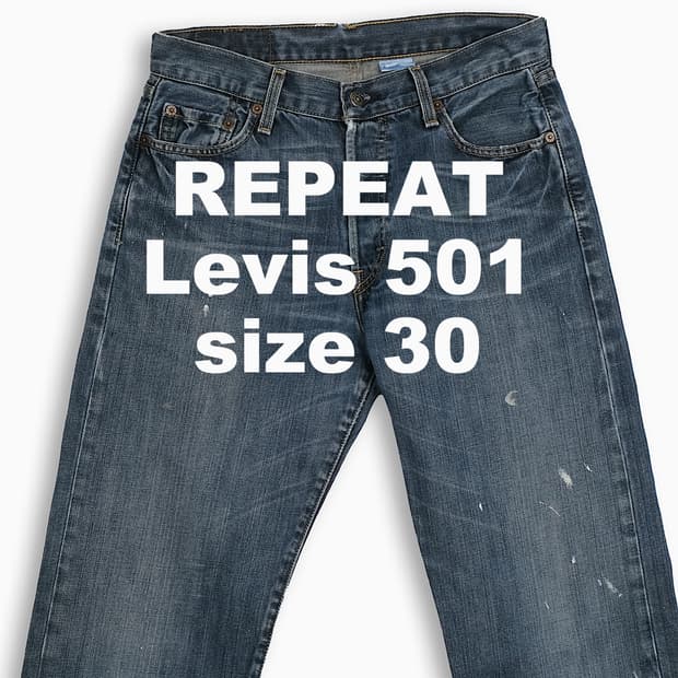 빈티지 리바이스 501 진청 30 인치 LV50130223