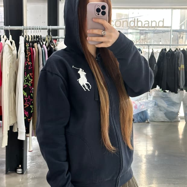 폴로랄프로렌 빅포니 보더핏 후드집업