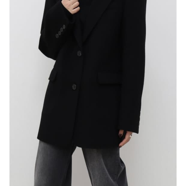 트리밍버드 핸드메이드 케시미어 숏 자켓