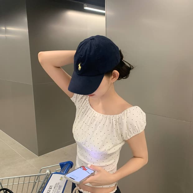 zaenio 제니오 도트 퍼프티 아이보리 s