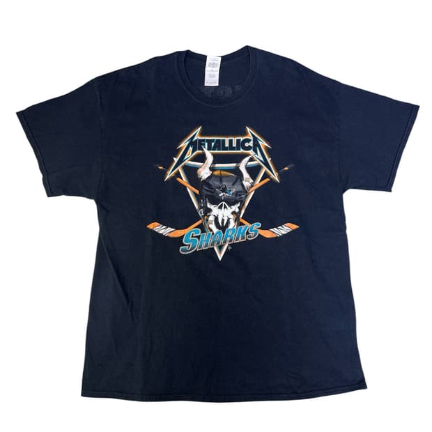 빈티지 메탈리카 METALLICA x NHL 산호세 샤크스 XL