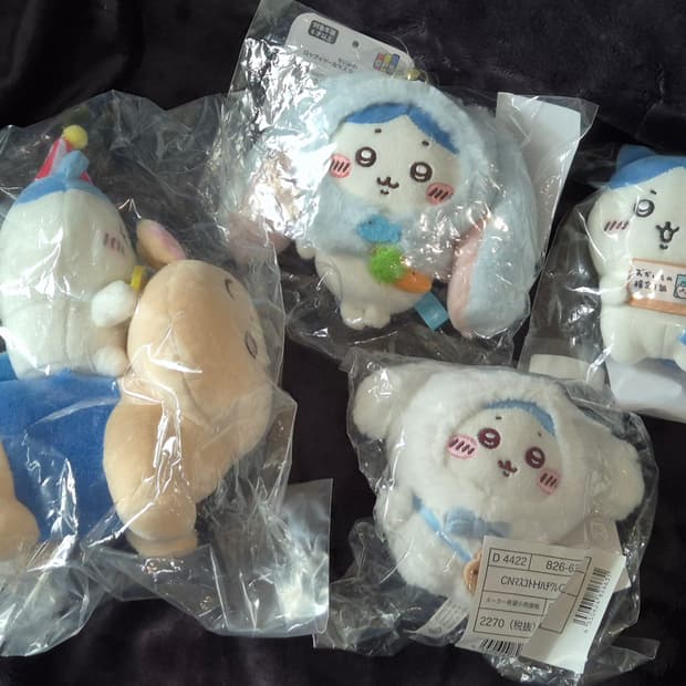먼작귀 치이카와 하치와레 대만한정롭이어 산리오 피포포 마스코트 세트 일괄