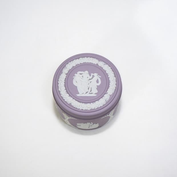 [영국엔틱] 웨지우드 제스퍼웨어 필박스 주얼리박스 보석함 _ 라일락
