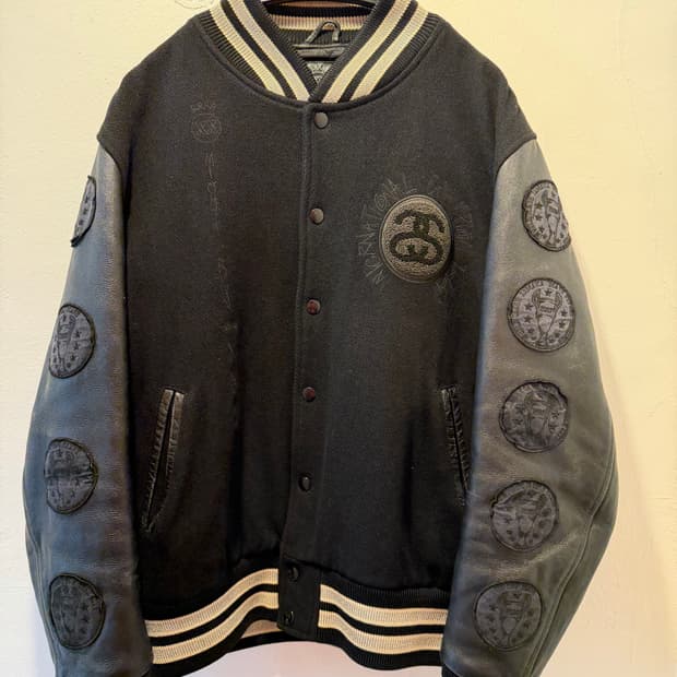 스투시 X mighty crown X NRL X XX 한정판 바시티