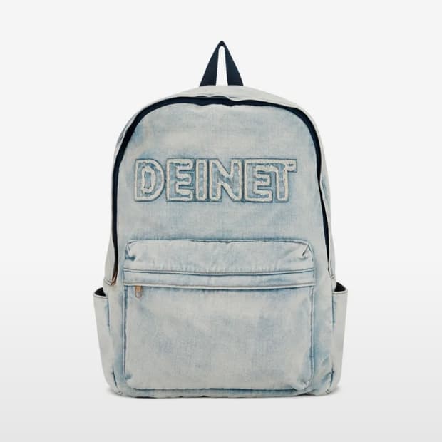다이닛 로고 데님 백팩 블루