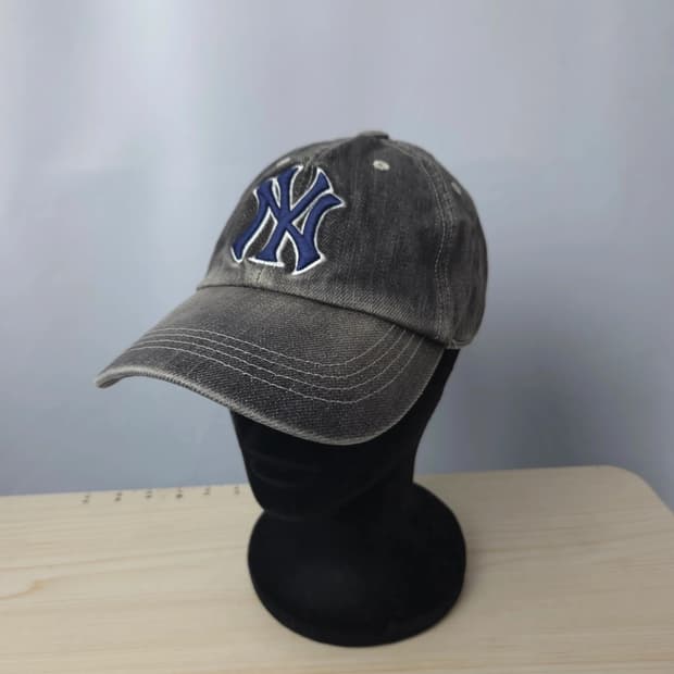 여 프리 MLB 워싱 데님 볼캡 모자