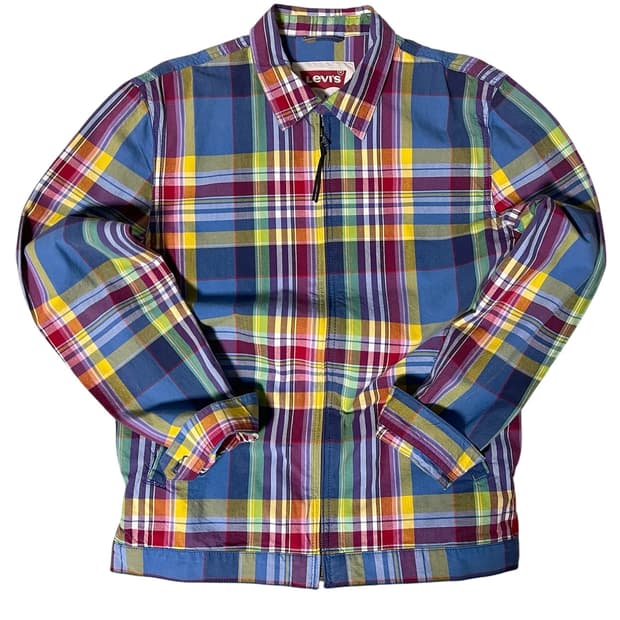 리바이스 마드라스 체크 헤링턴 자켓 M