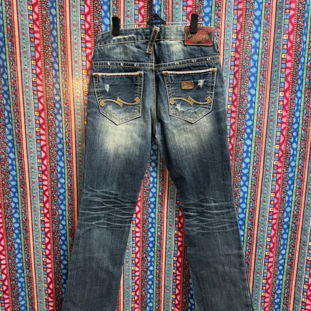 [빈티지]SHANE JEANS 부츠컷 워싱 데님팬츠