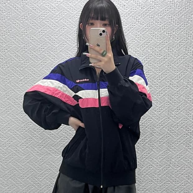 아디다스 올드스쿨 레트로 키치 90's 바람막이 자켓 105 C12601